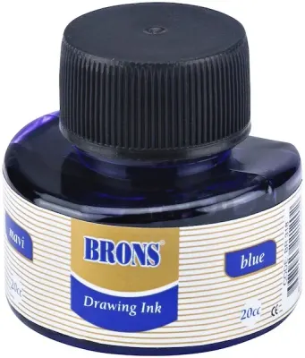 BRONS ÇİNİ MÜREKKEBİ 20 CC MAVİ BR-318 (Best)