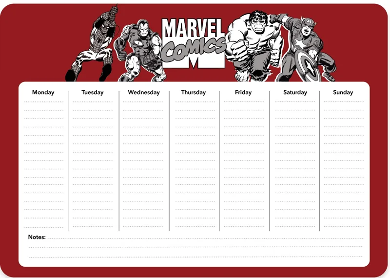 KESKİN PLANNER HAFTALIK 17x24 MARVEL 830161-70