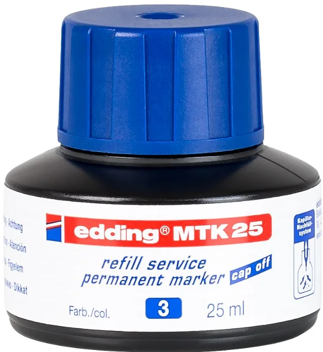 EDDING PERMANENT MÜREKKEP 25 ML E-MTK25 MAVİ