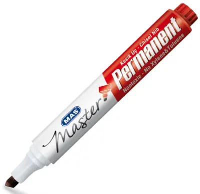 MAS PERMANENT MARKÖR KESİK UÇ KIRMIZI 6408