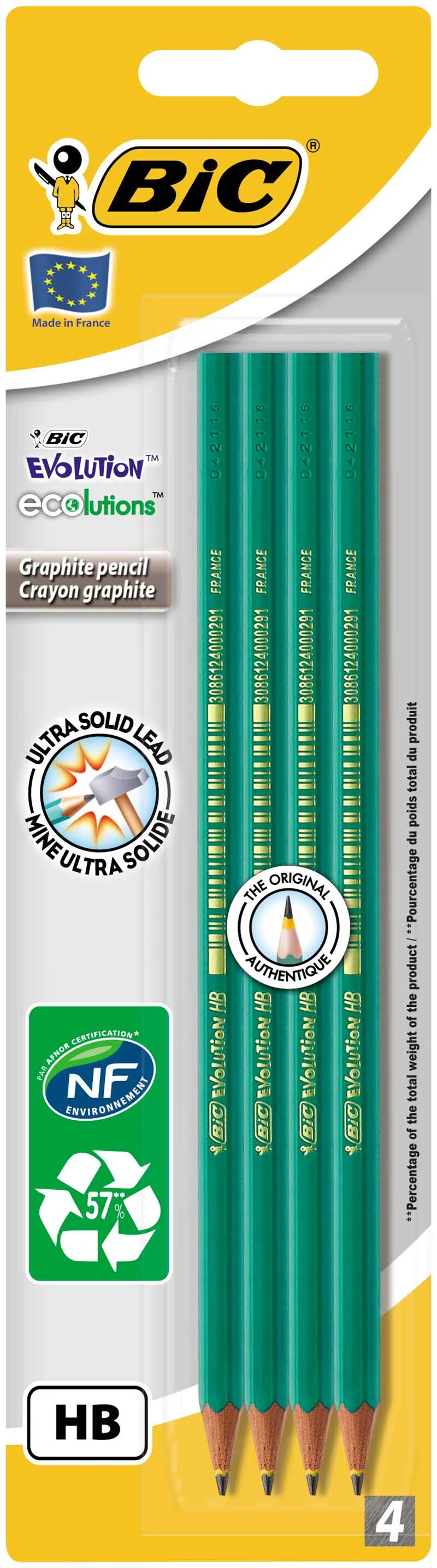 BIC KURŞUN KALEM EVOLUTION 650 HB 4 LÜ 8902762