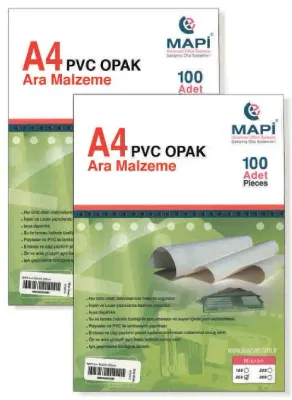 MAPİ ARA MALZEME 175 MİC.A4 POLYESTER BEYAZ 100LÜ 915 20 41