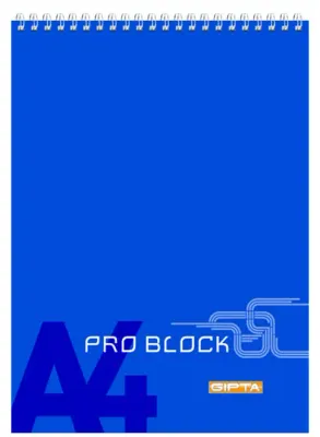 GIPTA BLOKNOT PROBLOK A5 SPİRALLİ KARTON KAPAK 40 YP. KARELİ 1401