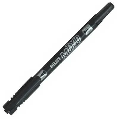 PILOT PERMANENT MARKER TWIN SİYAH SCA-TM-B