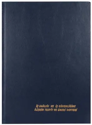 DİLMAN İŞ SAĞLIĞI VE GÜVENLİĞİ TESPİT ÖNERİ DEFTERİ CİLTLİ A4 150 YP NUMARALI 5346 (Best)