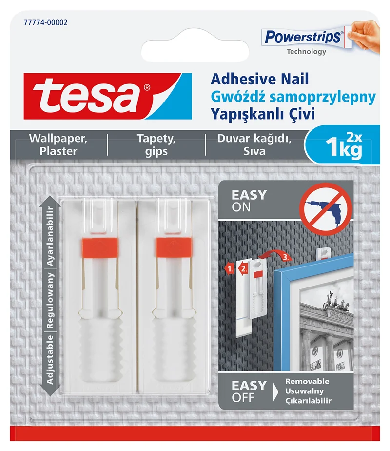 TESA ASKI YAPIŞKANLI ÇİVİ DUVAR 1KG 77774-00002-00