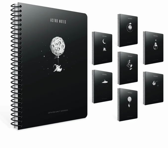 GIPTA DEFTER ASTRO NOTES A5 SPİRALLİ KARTON KAPAK 80 YP. KARELİ 6086
