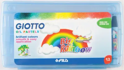 GIOTTO PASTEL BOYA BIG RAINBOW 12 Lİ PLASTİK KUTU 295100