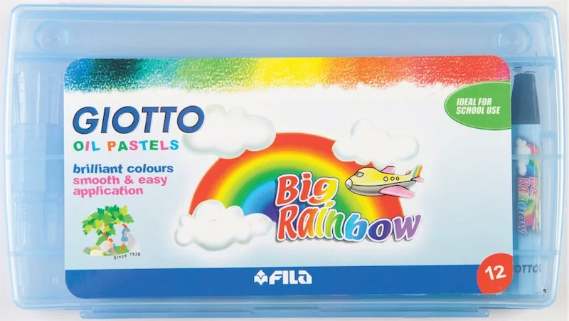 GIOTTO PASTEL BOYA BIG RAINBOW 12 Lİ PLASTİK KUTU 295100