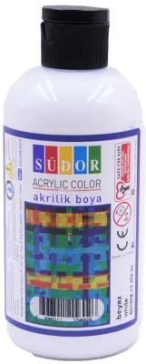 SÜDOR AKRİLİK BOYA 250 ML BEYAZ SD1008-13