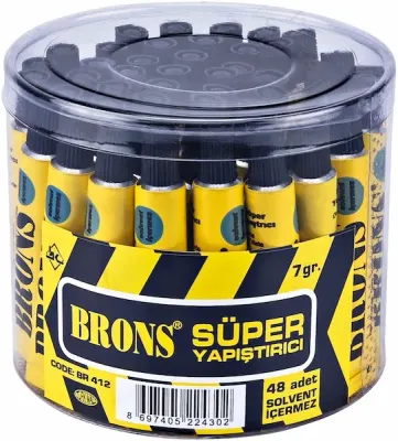 BRONS YAPIŞTIRICI SOLVENTSİZ 7g KAVANOZ BR-412 (Best)