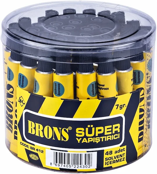 BRONS YAPIŞTIRICI SOLVENTSİZ 7g KAVANOZ BR-412 (Best)