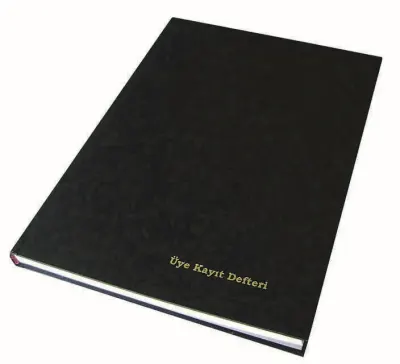 DİLMAN ÜYE KAYIT DEFTERİ CİLTLİ 22.5x32 96 YP 5043