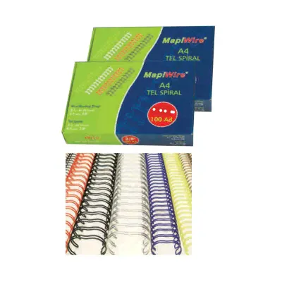 MAPİ SPİRAL TEL 2:1 3/4 GÜMÜŞ BOBİN 212 11 19