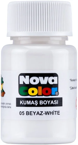 NOVA COLOR KUMAŞ BOYASI ŞİŞE 35 CC BEYAZ NC-163 (Best)