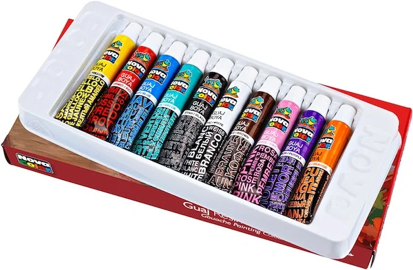 NOVA COLOR GUAJ BOYA TÜP SET 12 ML 10 LU NC-102 (Best)