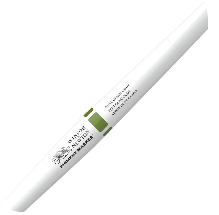 W&N PIGMENT MARKER OLIVE GREEN LIGHT 085 WN-0202085