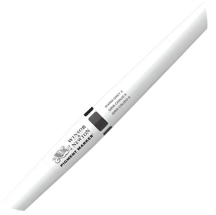 W&N PIGMENT MARKER WARM GREY 6 128 WN-0202128
