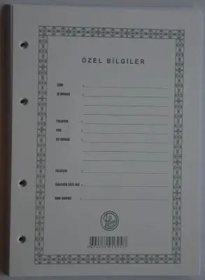 DİLMAN CARİ HESAP KLASÖRÜ YEDEĞİ A5 1304 (Best)