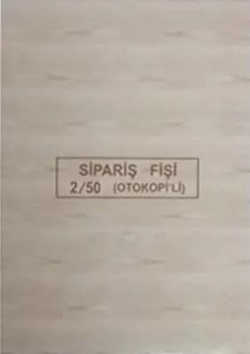 DİLMAN SİPARİŞ FİŞİ 2/50 2 NÜSHA 4206 (Best)