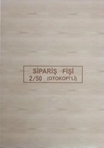 DİLMAN SİPARİŞ FİŞİ 2/50 2 NÜSHA 4206 (Best)