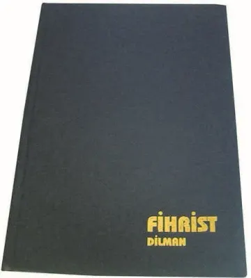 DİLMAN FİHRİST CİLTLİ SERT KAPAK 14x20 20 YP 14 BASAMAK 1005