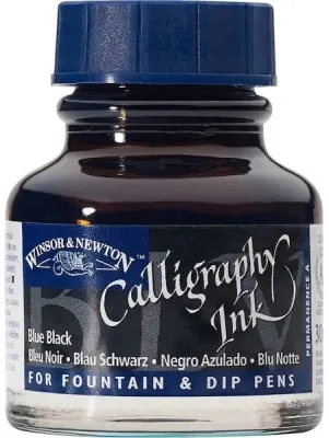 W&N KALİGRAFİ MÜREKKEBİ CALLIGRAPHY INK 30 ML BLUE BLACK 034 WN-1111034