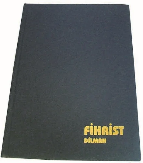 DİLMAN FİHRİST CİLTLİ SERT KAPAK 14x20 16 YP 14 BASAMAK 1004