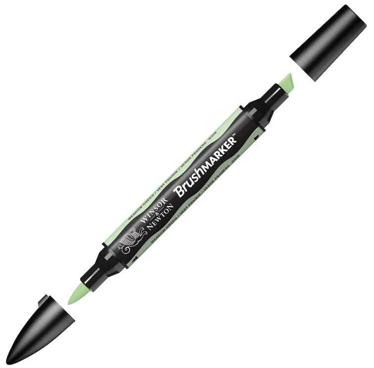 W&N PROMARKER BRUSH KALEM MEADOW GREEN 215 WN-0204215