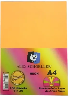 ALEX FOTOKOPİ KAĞIDI A4 FOSFORLU KARIŞIK 100 LÜ ALX-837 (Best)