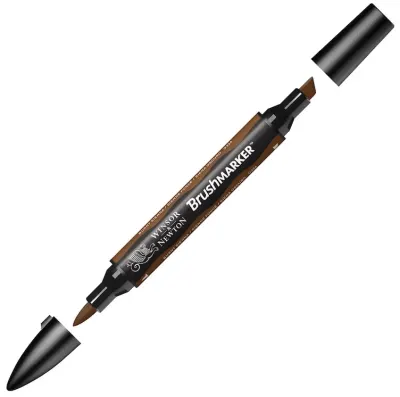W&N PROMARKER BRUSH KALEM BURNT SIENNA 074 WN-0204074