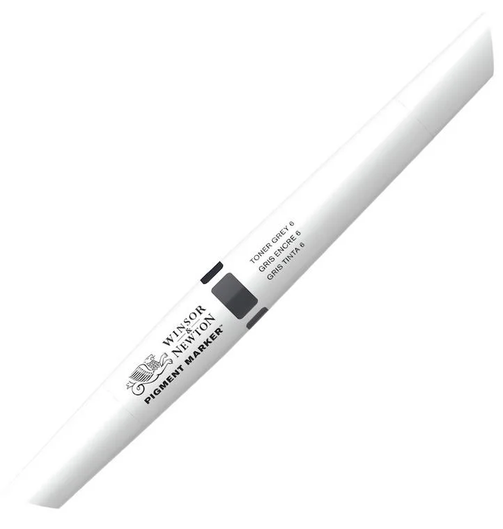 W&N PIGMENT MARKER TONER GREY 6 135 WN-0202135