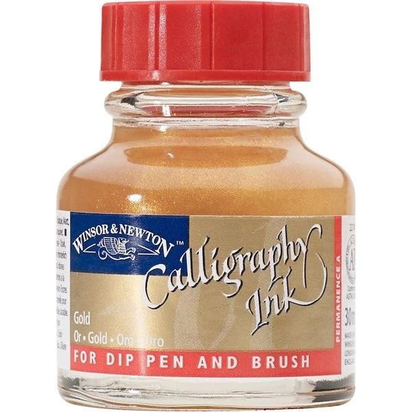 W&N KALİGRAFİ MÜREKKEBİ CALLIGRAPHY INK 30 ML GOLD 283 WN-1110283