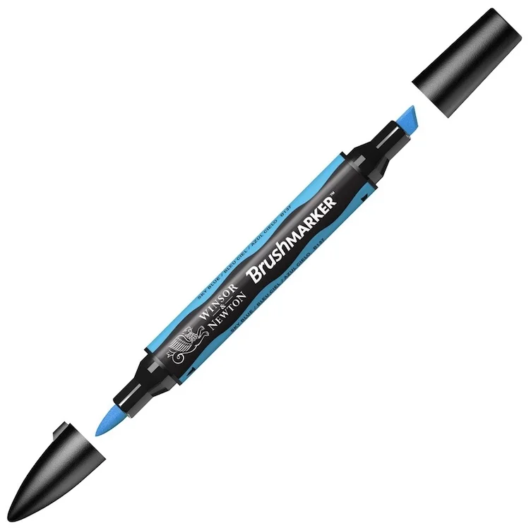W&N PROMARKER BRUSH KALEM SKY BLUE 621 WN-0204621