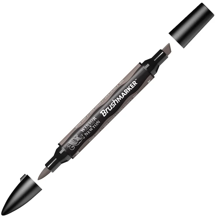 W&N PROMARKER BRUSH KALEM WARM GREY 4 131 WN-0204131