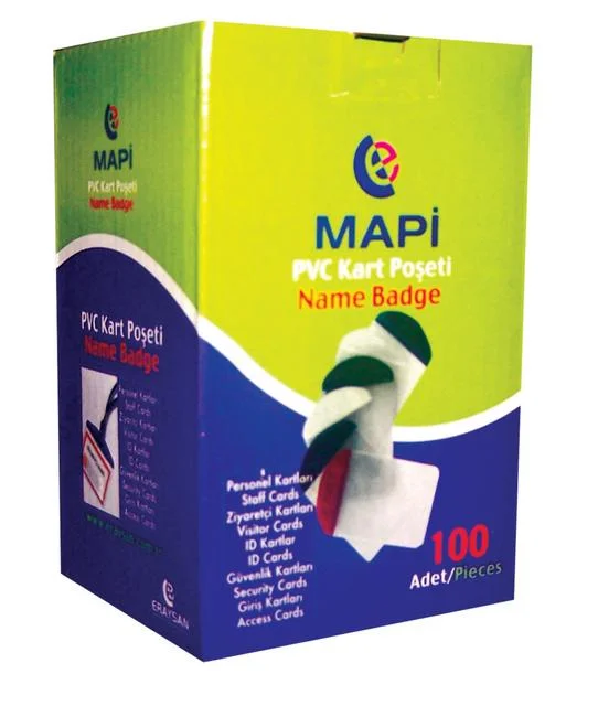 MAPİ KART P.PVC DİK ŞERİTLİ BEYAZ 100LÜ 910 10 10 (Best)