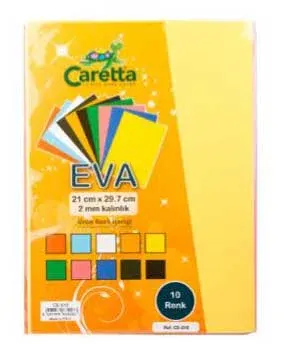 CARETTA EVA A4 10 LU KARIŞIK RENK CE-010