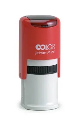 COLOP KAŞE R24 OTOMATİK YUVARLAK KIRMIZI 15314250