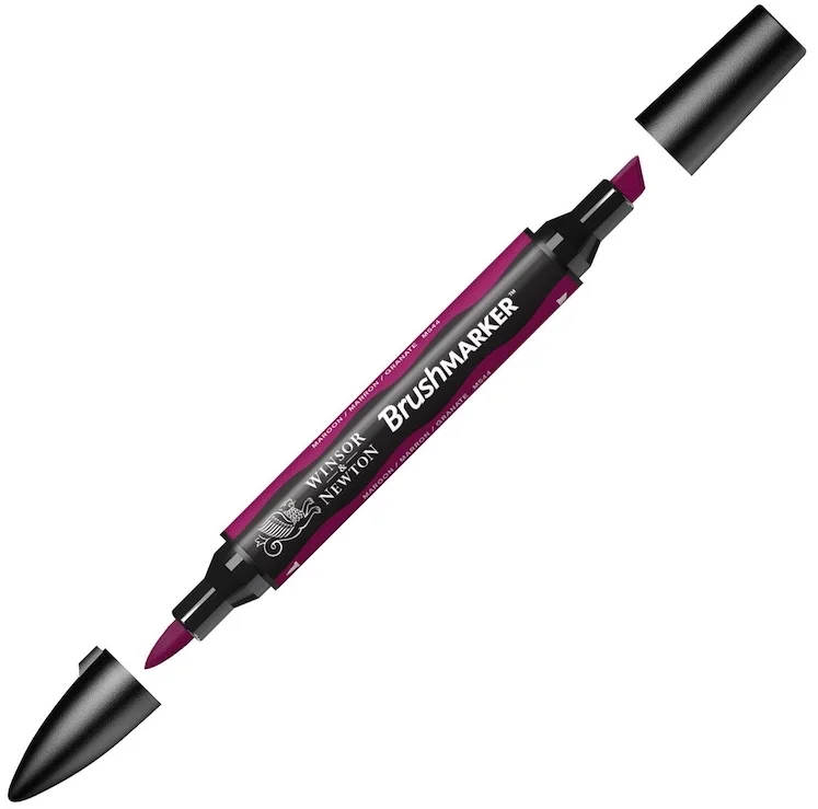 W&N PROMARKER BRUSH KALEM MAROON 175 WN-0204175