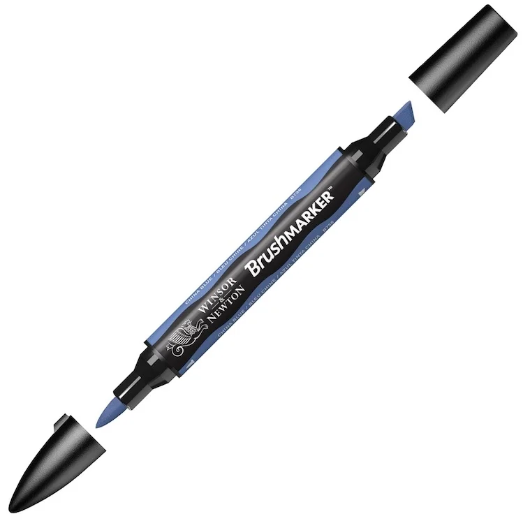 W&N PROMARKER BRUSH KALEM CHINA BLUE 198 WN-0204198