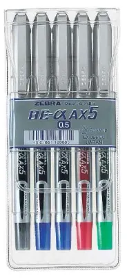 ZEBRA ROLLER KALEM AX5 0.5 SET 5 Lİ AX5-5C