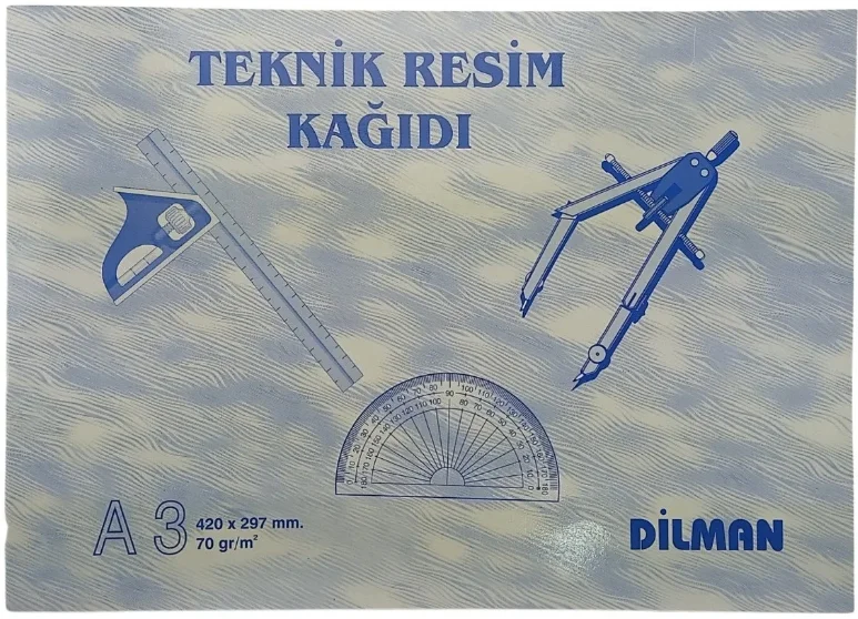 DİLMAN TEKNİK RESİM KAĞIDI A3 YATAY 30 YP 2115