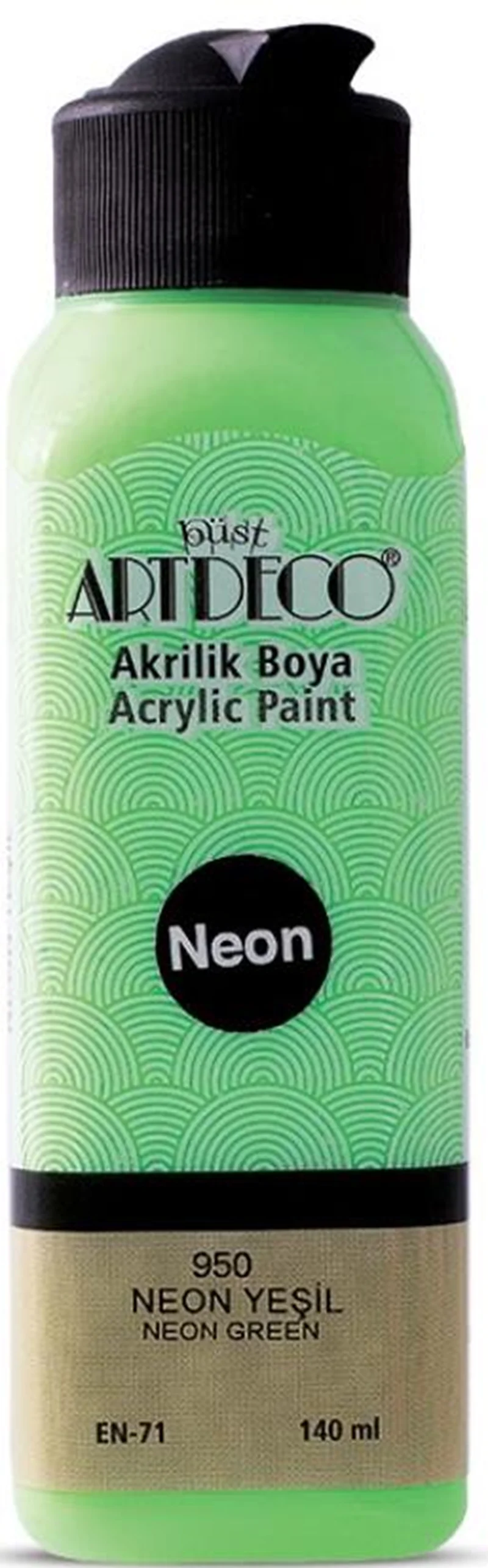 ARTDECO AKRİLİK BOYA NEON 140 ML YEŞİL Y-070R-950