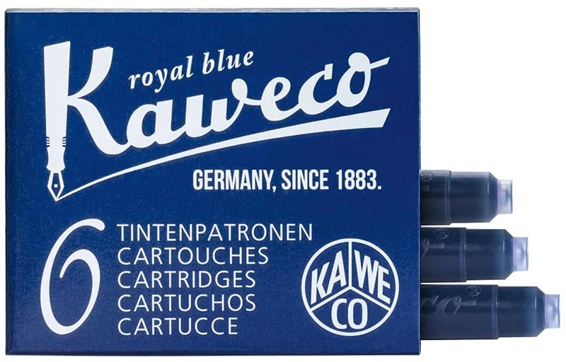 KAWECO DOLMA KALEM KARTUŞU 6 LI PAKET MAVİ 10000256