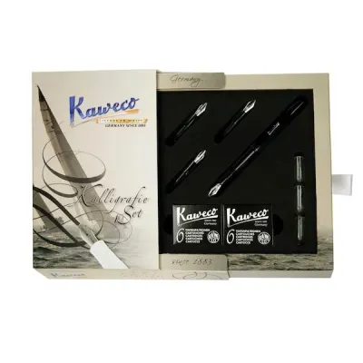 KAWECO KALİGRAFİ KALEMİ SETİ SİYAH 10000229
