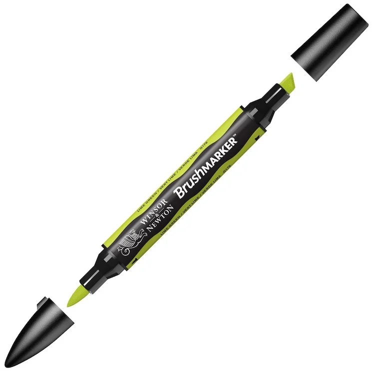 W&amp;N PROMARKER BRUSH KALEM LIME GREEN 071 WN-0204071
