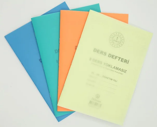 DİLMAN DERS DEFTERİ 8 DERS YOKLAMASIZ PP KAPAK 5378