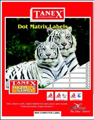 TANEX BİLGİSAYAR ETİKETİ TW-0011 20 X 55 MM 3 LÜ