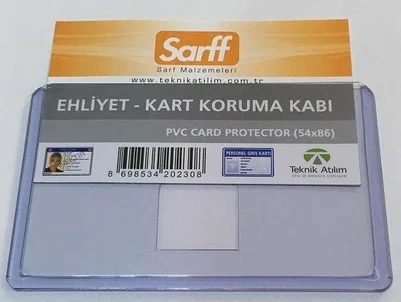 SARFF EHLİYET KABI 55x85 MM PVC LUX A-031H 15323003