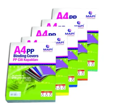 MAPİ CİLT KAPAĞI PP A4 700 MİC. KIRMIZI 50Lİ 2042103